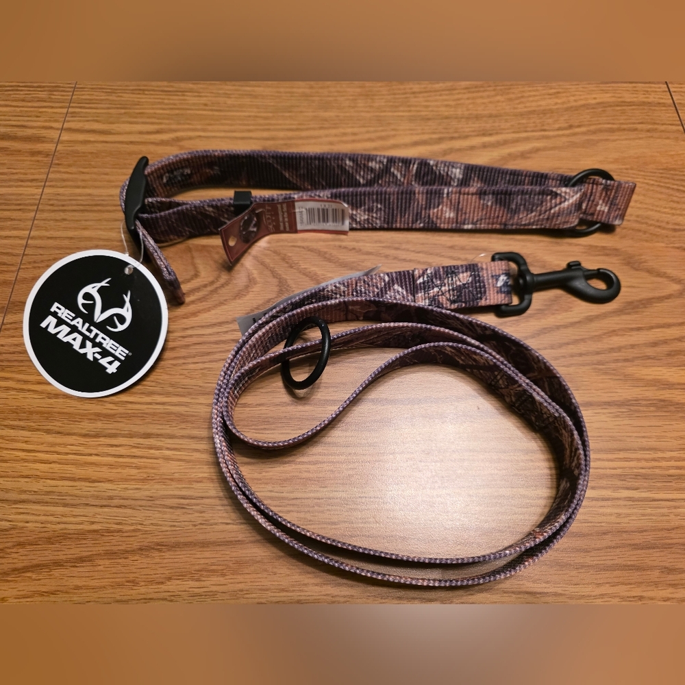 Realtree Camouflage Leash and Collar Set